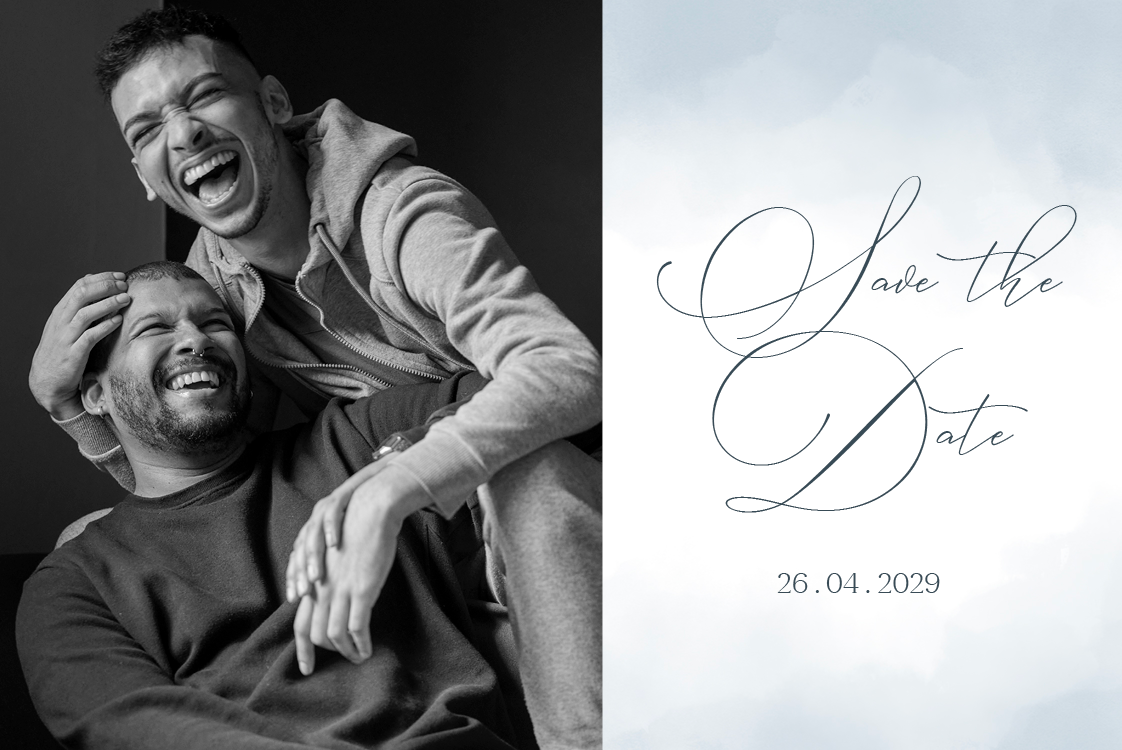 Save the date — Abstrakt akvarel