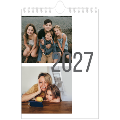 A5 Foto Kalender — Måneder i tal [kalender forside]