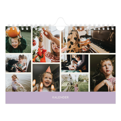 A5 Foto Kalender — Pastel kapitler [kalender forside]