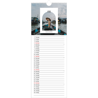 Køkkenkalender  — Den åbne bue [April]
