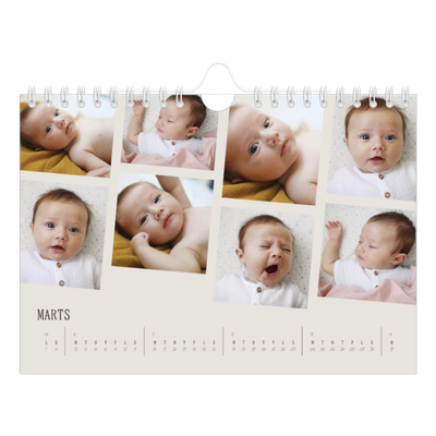 A5 Foto Kalender — Dynamiske billeder [Marts]