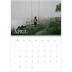 Fotokalender A4 dobbelt (30 x 40 cm) — Simpel serif [April]
