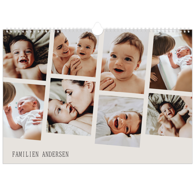 A3 Foto Kalender — Dynamiske billeder [kalender forside]