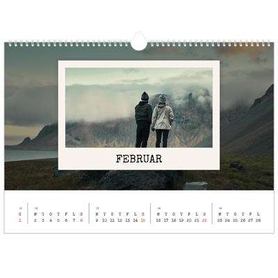 A3 Foto Kalender — Portrætudgaven [Februar]