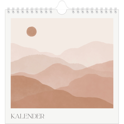 Årskalender kvadratisk — Velvære citater [kalender forside]