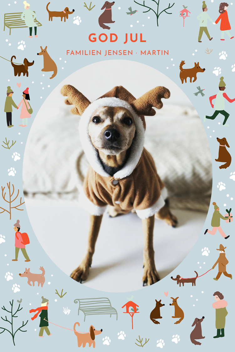 Kort — Hundens julekort