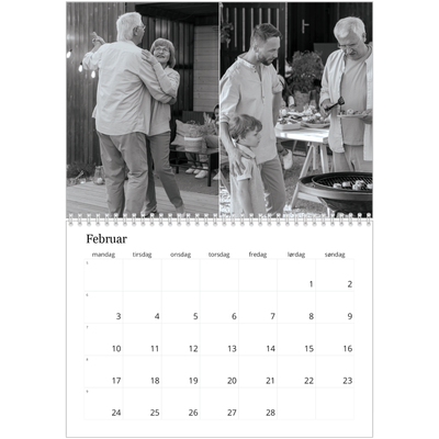 Fotokalender A4 dobbelt (30 x 40 cm) — Billeder i fokus [Februar]