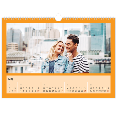 A3 Foto Kalender — Stilrene farver [kalender forside]
