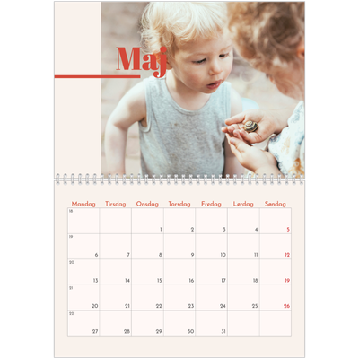 Fotokalender A4 dobbelt (30 x 40 cm) — 90'ers nostalgi [kalender forside]