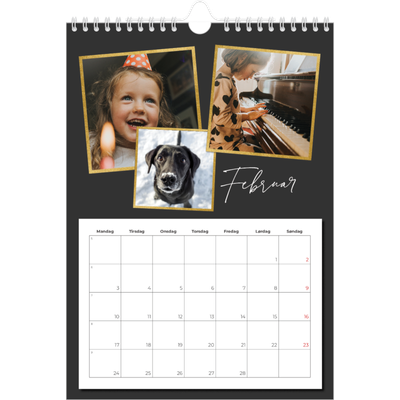 Fotokalender A4 (20 x 30 cm) — Gode minder [Februar]
