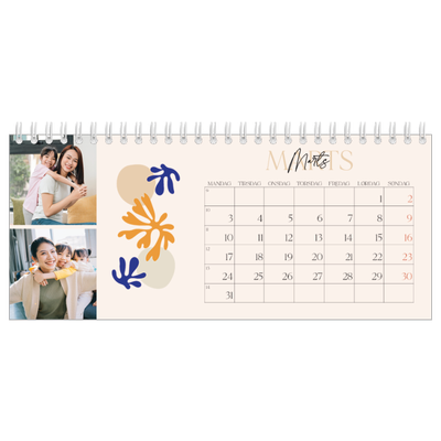 Bordkalendere — Minimalistisk koral [Marts]