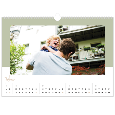 A3 Foto Kalender — Jordiske rammer [Februar]