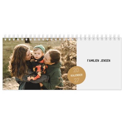 Bordkalendere — Fotoklistermærke [kalender forside]