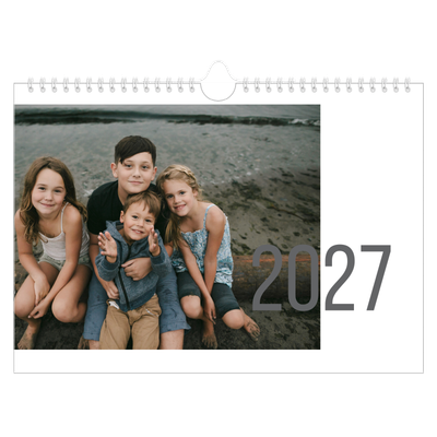 Fotokalender A4 — Måneder i tal [kalender forside]
