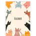 Årskalender A3 — Kattepoter og kruseduller [kalender forside]