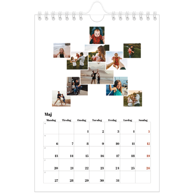 A5 Foto Kalender — Collage shapes [kalender forside]