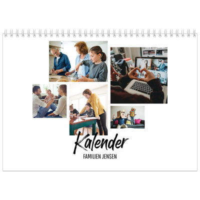 Fotokalender A4 dobbelt (30 x 40 cm) — Bogen om mig [kalender forside]