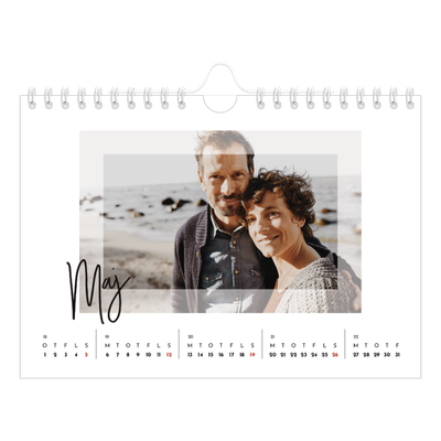 A5 Foto Kalender — Transperant ramme [kalender forside]