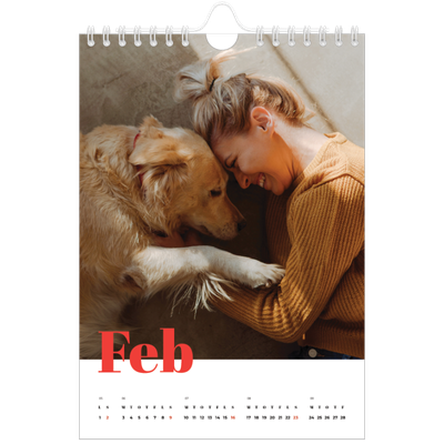 A5 Foto Kalender — Et fantastisk år [Februar]
