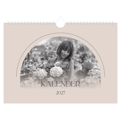 Fotokalender A4 — Enkel botanisk [kalender forside]