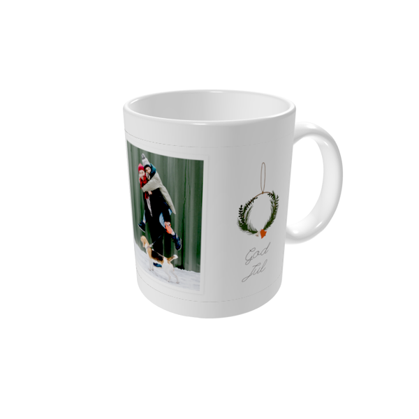 Krus med billede — Rustik brænde