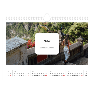 Fotokalender A4 — Den fulle historie [Maj]