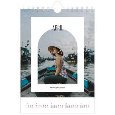 A5 Foto Kalender — Den åbne bue [April]