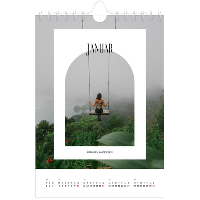 A5 Foto Kalender — Den åbne bue [Januar]