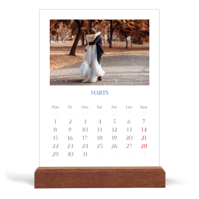 Staffeli kalender - stående  — Klassisk kobolt [Marts]