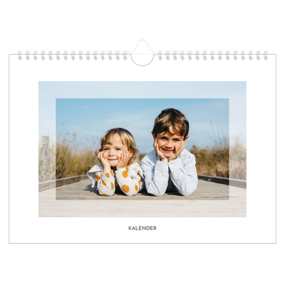 Fotokalender A4 — Transperant ramme [kalender forside]