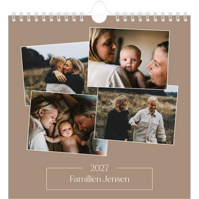 Årskalender kvadratisk — Vores minder [kalender forside]