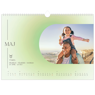 A3 Foto Kalender — Astrologi gradient [kalender forside]