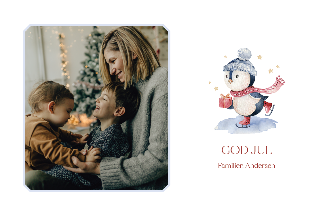 Kort — Pingvin på is