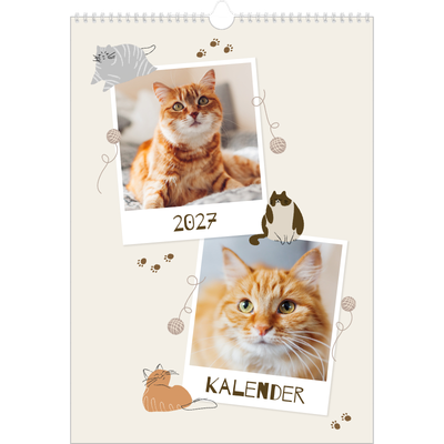 Årskalender A3 — legesyg killing [kalender forside]