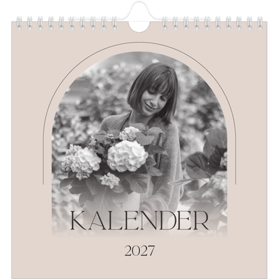 Årskalender kvadratisk — Enkel botanisk [kalender forside]