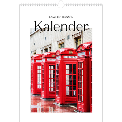 Årskalender A3 — Min rejseskildring [kalender forside]