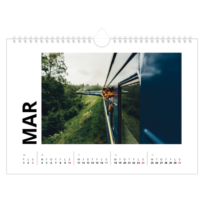 Fotokalender A4 — White space [Marts]
