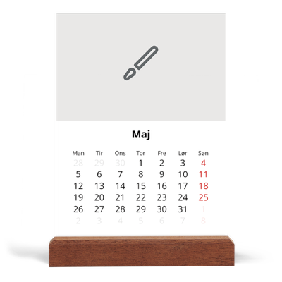 Staffeli kalender - stående  — Design selv [kalender forside]