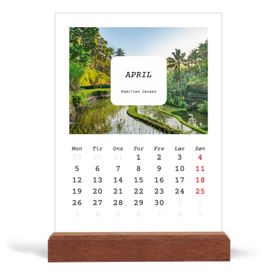 Staffeli kalender - stående  — Den fulle historie [April]