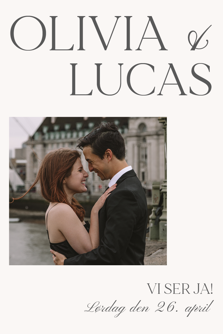 Invitationer — Serif og sand