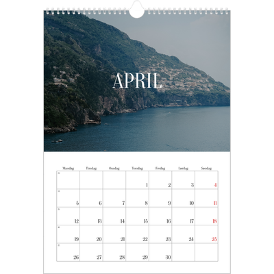 Årskalender A3 — Endeløs flugt [April]