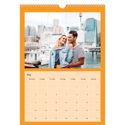 Årskalender A3 — Stilrene farver [kalender forside]