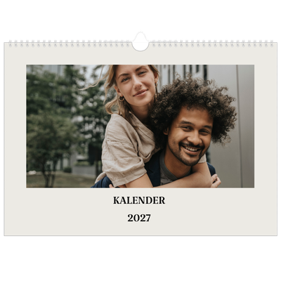 A3 Foto Kalender — Simpelt og moderne [kalender forside]