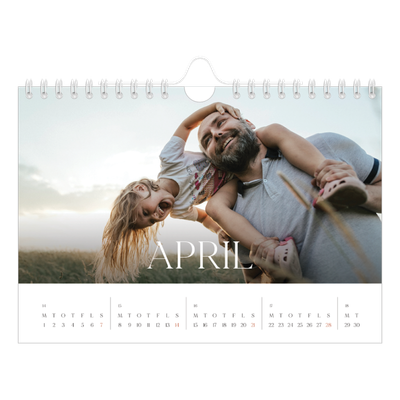 A5 Foto Kalender — Tolv store måneder [April]