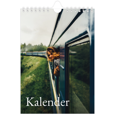 A5 Foto Kalender — Simpel serif [kalender forside]