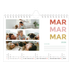 A5 Foto Kalender — Farverige fonter [Marts]