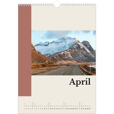 Årskalender A3 — Verdens seværdigheder [April]