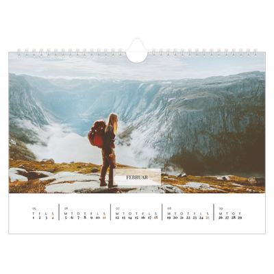 Fotokalender A4 — Klassisk kalender [Februar]