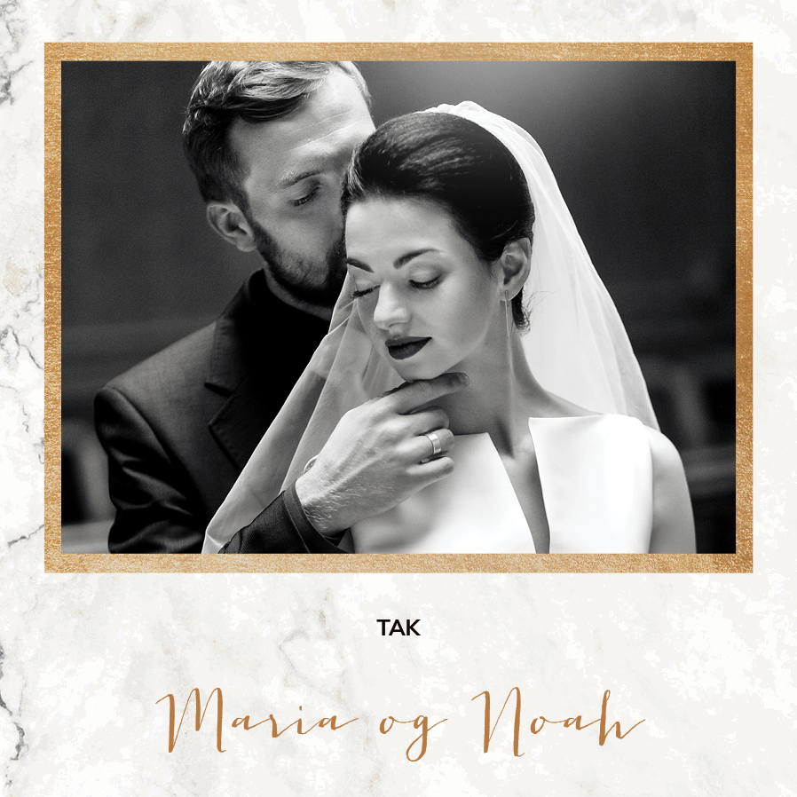 Takkekort — Classic Marble