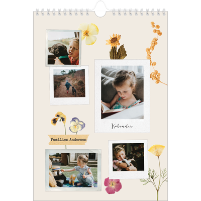Fotokalender A4 (20 x 30 cm) — Vintage scrapbooking [kalender forside]